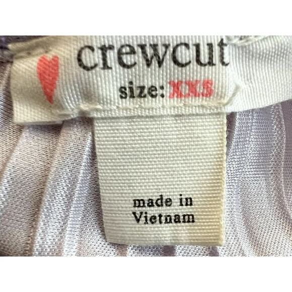 J. Crew Crewcut Style #AV331 ruffle trim shimmer lilac dress Girl Size XXS Smoke - Picture 3 of 4